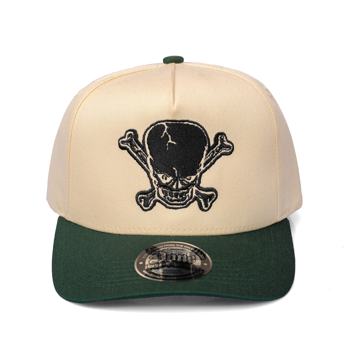 帽子 oMA JUMBO LOGO SKULL CAP(BROWN/CREAM) oMA JUMBO LOGO SKULL CAP