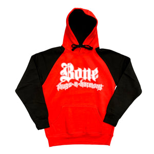 Bone Thugs-N-Harmony "White Logo" Black/Red Hoodie
