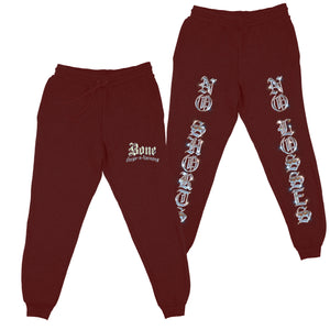 No Shorts No Losses "Jogger Pants" Burgundy