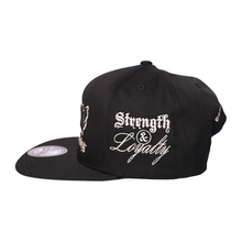 Load image into Gallery viewer, Strength &amp; Loyalty &quot;Black/Silver&quot; Anniversary Snapback