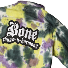 Load image into Gallery viewer, Bone Thugs-N-Harmony &quot;Purple/Yellow&quot; Tie Dye Denim Jacket