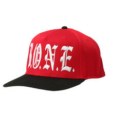 Load image into Gallery viewer, Harmony Box Vol.2 &quot;B.O.N.E.&quot; Red/Black &quot;BTNHSkull&quot; Patch Snapback