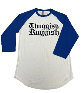 Thuggish Ruggish "Blue/White" Raglan Tee SAMPLE