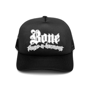 Bone Thugs-N-Harmony White Logo "Black" Black Trucker Hat