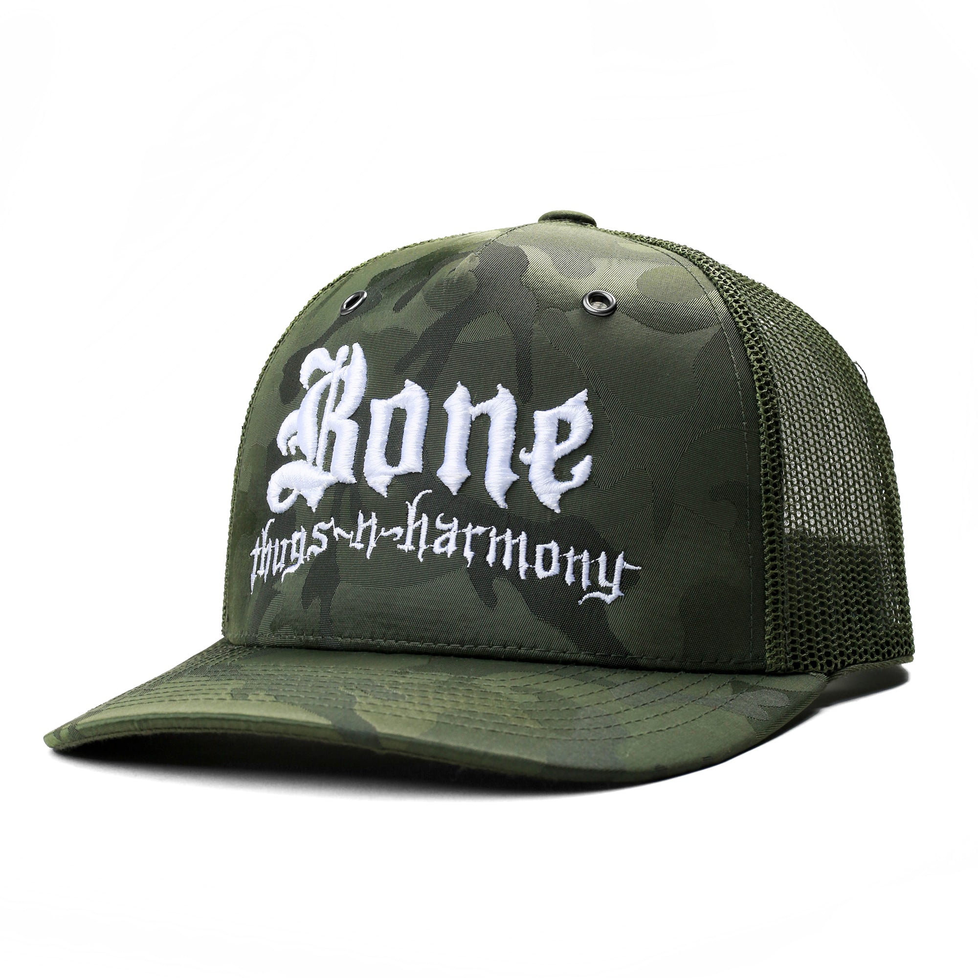 Bone Thugs-N-Harmony Military Green Camo w/ Mesh Back Snapback