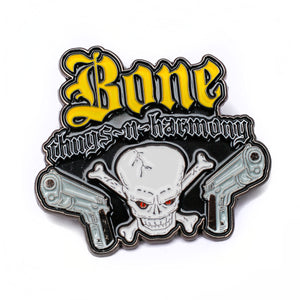Bone Thugs-N-Harmony "Skull-n-Guns" Pin