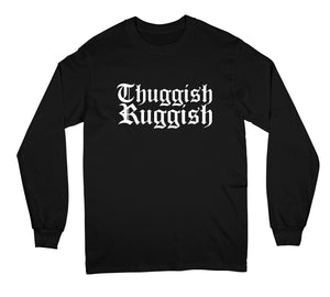 Thuggish Ruggish White Logo "Black" Long Sleeve