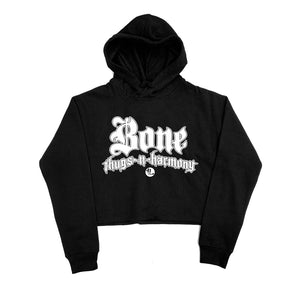 Bone Thugs-N-Harmony "Black" Crop Top Hoodie